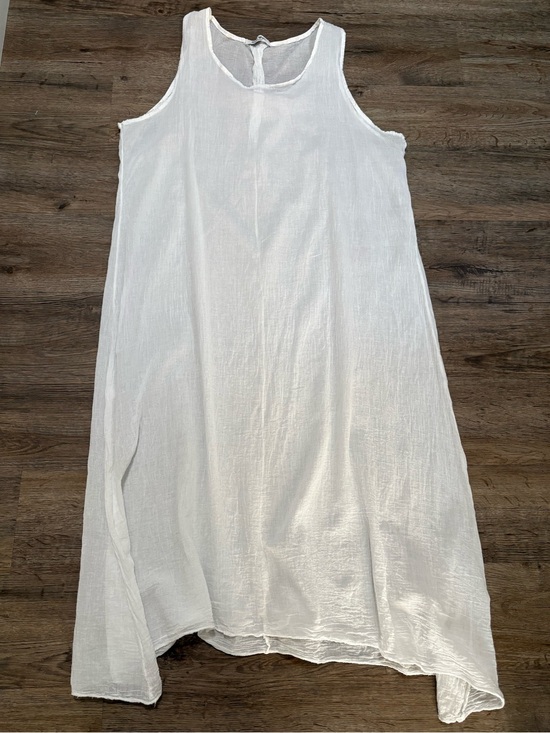 Meo Meli Dresses & Skirts - Meo Meli White Sleeveless Cotton Maxi Dress - Classic Summer Layer